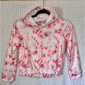 Body Glove Girls Hoodie Sweatshirt Size S Pink Tie Dye Pullover Long Sleeve‎